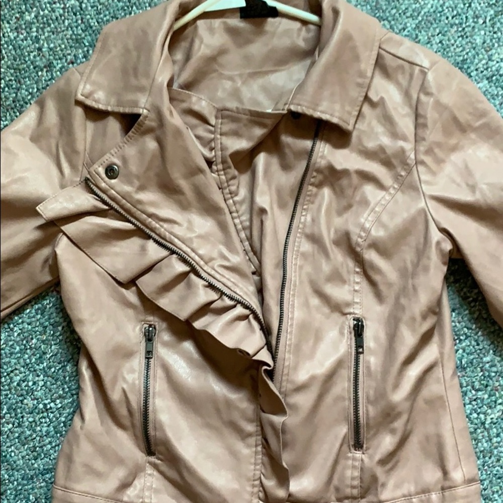 Rue 21 Ruffle front zip jacket - Picture 3 of 5